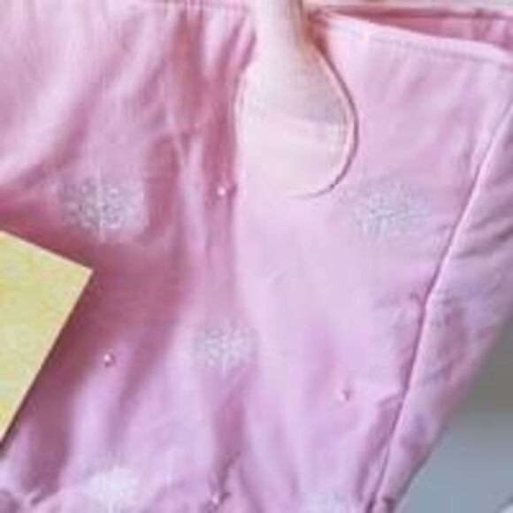 Quacker factory corduroy handbag pink beaded new. READ - Picture 2 of 12